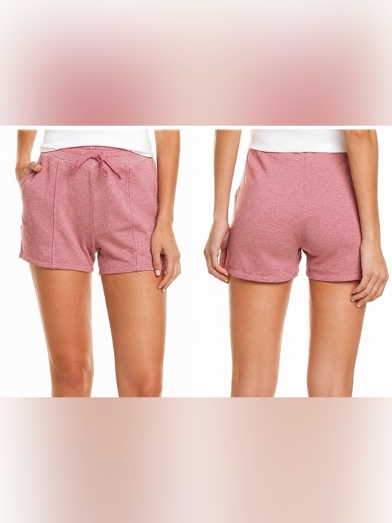 525 America Pants - 525 America Minimalist Mauve Seam Detail Pull-On Shorts Size Large Cottagecore